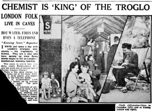 Kenley's Troglodytes... | Evening News 1944. (Bourne Society) 