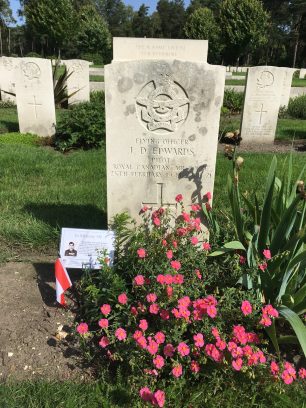 The grave of Flying Officer Jack Dudley Edwards in Brookwood Military Cemetery, Woking.  | Linda Duffield