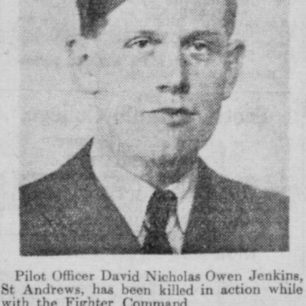 A newspaper report on the death of Pilot Officer Jenkins.  | Dundee Courier and Advertiser, 2nd September, 1940