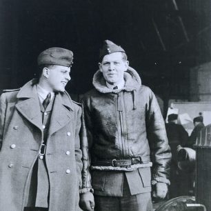 J. Kenneth G. Clifton and David N. O. Jenkins at Northolt in March,1940.  | Photo taken by Peter L. Dawbarn (Colin Lee).