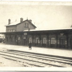 Photo from the collection of 'Ernie' Stockwell. Vic Bashford (615sq) says this is Vitry Station in France. 615 and 607 squadron Officers had their Mess in the Station Hotel, which was nearby.  | ©Stephen Stockwell