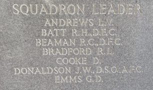 S/Ldr. Emms remembered on Panel 3 of the Runnymede Memorial.  | Jane Collman