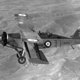 Emms flying Westland Wapiti Mk.IIA, J9403, over Kurdistan between the wars.  | Colin Emms