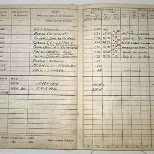 F/Sgt. Hill's logbook. November, 1942. | Gord Hill