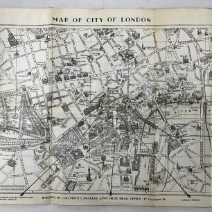 Knights of Columbus Leaflet. Map of Central London. 