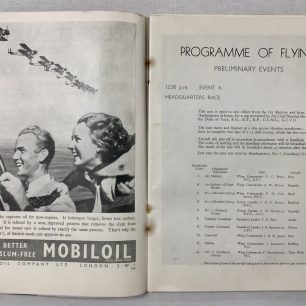 Programme for the RAF Display, Hendon, 1936. Page 26-27. 