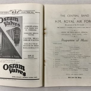 Programme for the RAF Display, Hendon, 1934. Page18-19. 