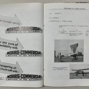 Programme for the RAF Display, Hendon, 1935. Page 34-35. 