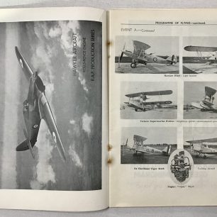 Programme for the RAF Display, Hendon, 1936. Page 28-29. 