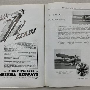 Programme for the RAF Display, Hendon, 1935. Page 48-49. 