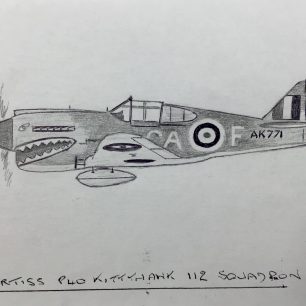 Curtiss P40 Kittyhawk of No.112 Squadron.  | Tony Harding
