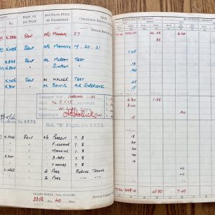 W/O D. Pearse Baker's logbook. 14 February - 20 March, 1939.  | Colin Lee, private collection
