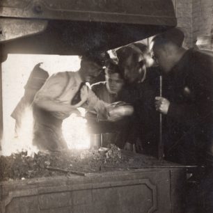 Training in the forge at Kenley, 1938. Photo captioned F/Sgt. Price.  | Edward Steven Mulholland via Kevin Mulholland