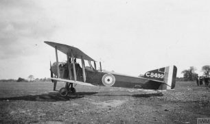 Armstrong Whitworth F.K.8 two seat reconnaissance-bomber biplane. Late form of nose with original type undercarriage. Serial number C8499. | © IWM Q 67068 (See link below)